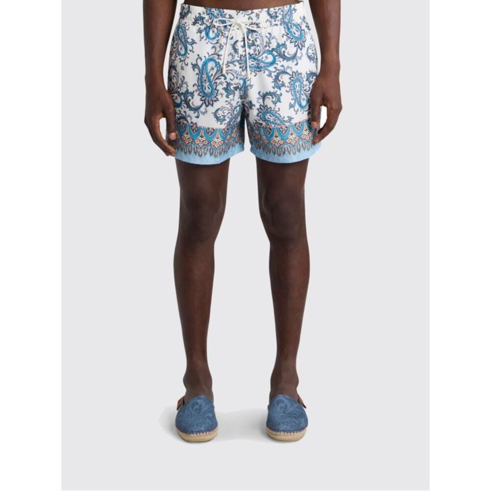 Etro Men Polyester Swimsuit With Paisley Print Etro